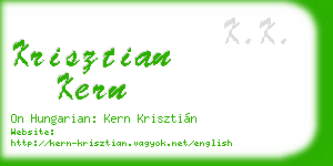 krisztian kern business card